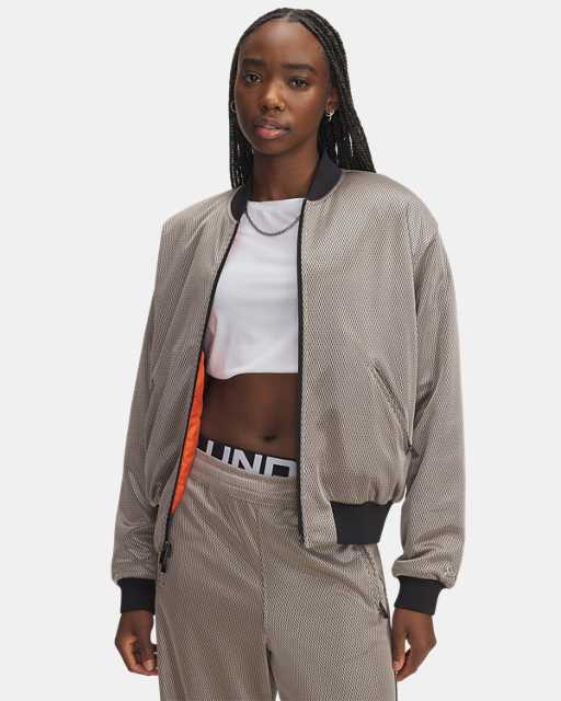 UA Courtside Dazzle Women's Bomber Jacket | Under Armour UA Courtside Dazzle Women's Bomber Jacket | Under Armour